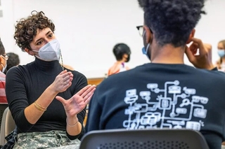 ASL between two people