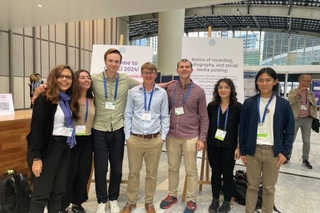 Group photo of seven members of Yale Linguistics